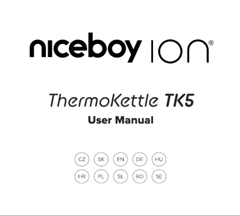 Image de la première page du manuel de l'appareil ION ThermoKettle TK5