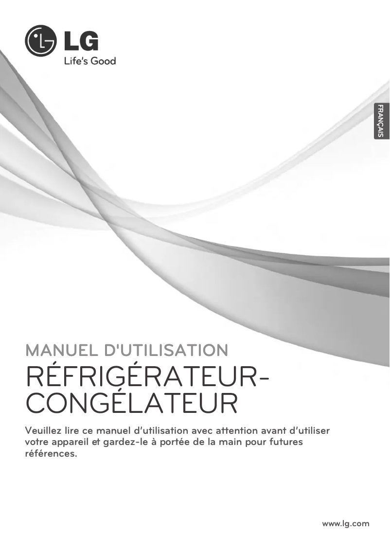 Page 1 de la notice Manuel utilisateur LG GBB539SWCPS