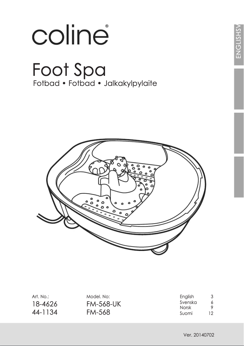 Image de la première page du manuel de l'appareil FM-568