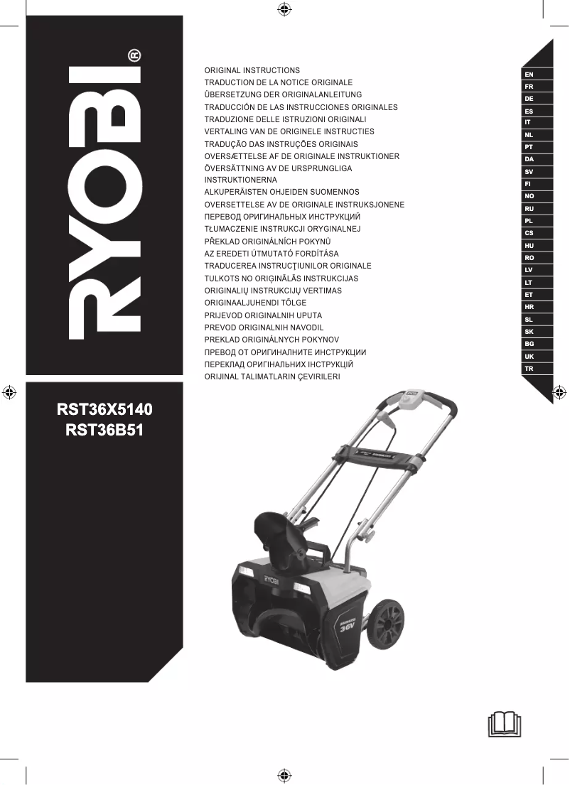 Página 1 del manual Manual de usuario RYOBI Max Power RST36B51
