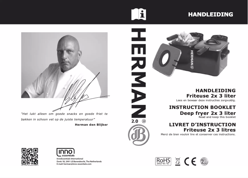 Page n°1 - Manuel utilisateur Herman den Blijker 2x 3 liter