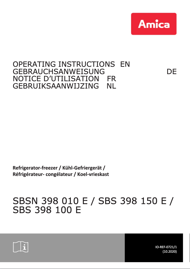 Image de la première page du manuel de l'appareil SBSN 398 150 E