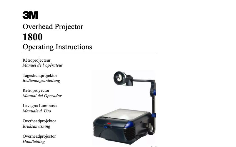 Page 1 de la notice Manuel utilisateur 3M 1880