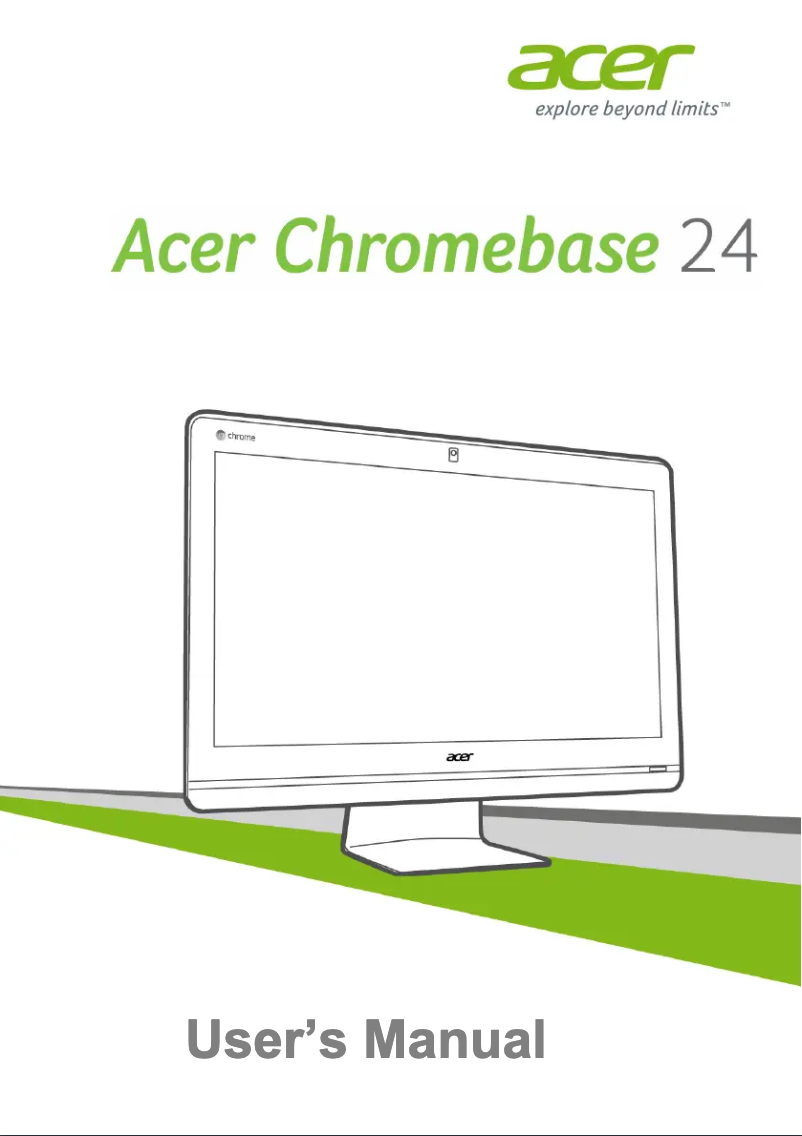 Página 1 del manual Manual de usuario Acer Chromebase 24 CA24I