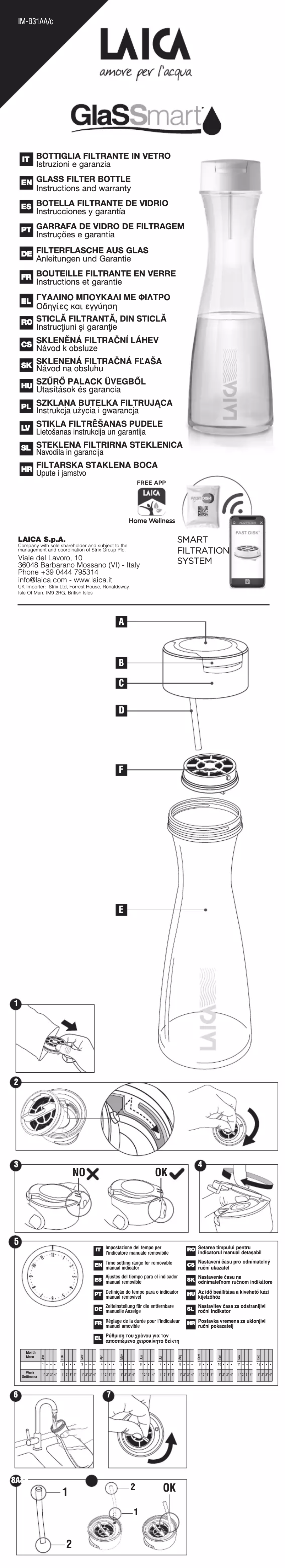 Image de la première page du manuel de l'appareil GlaSSmart