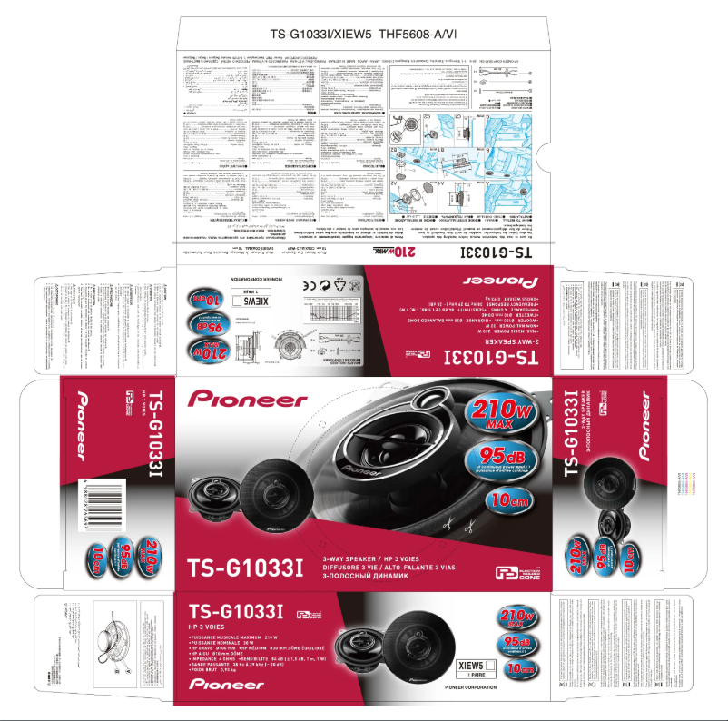 Page n°1 - Manuel utilisateur Pioneer TS-G1033i