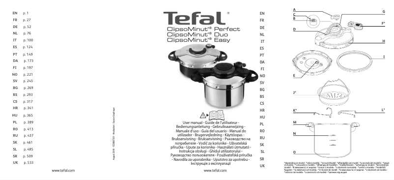 Page 1 de la notice Manuel utilisateur Tefal ClipsoMinut P4620666
