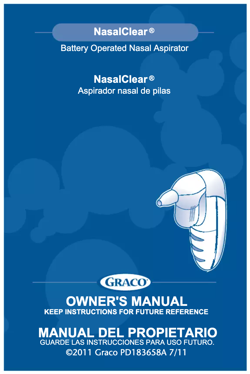 Image de la première page du manuel de l'appareil NasalClear