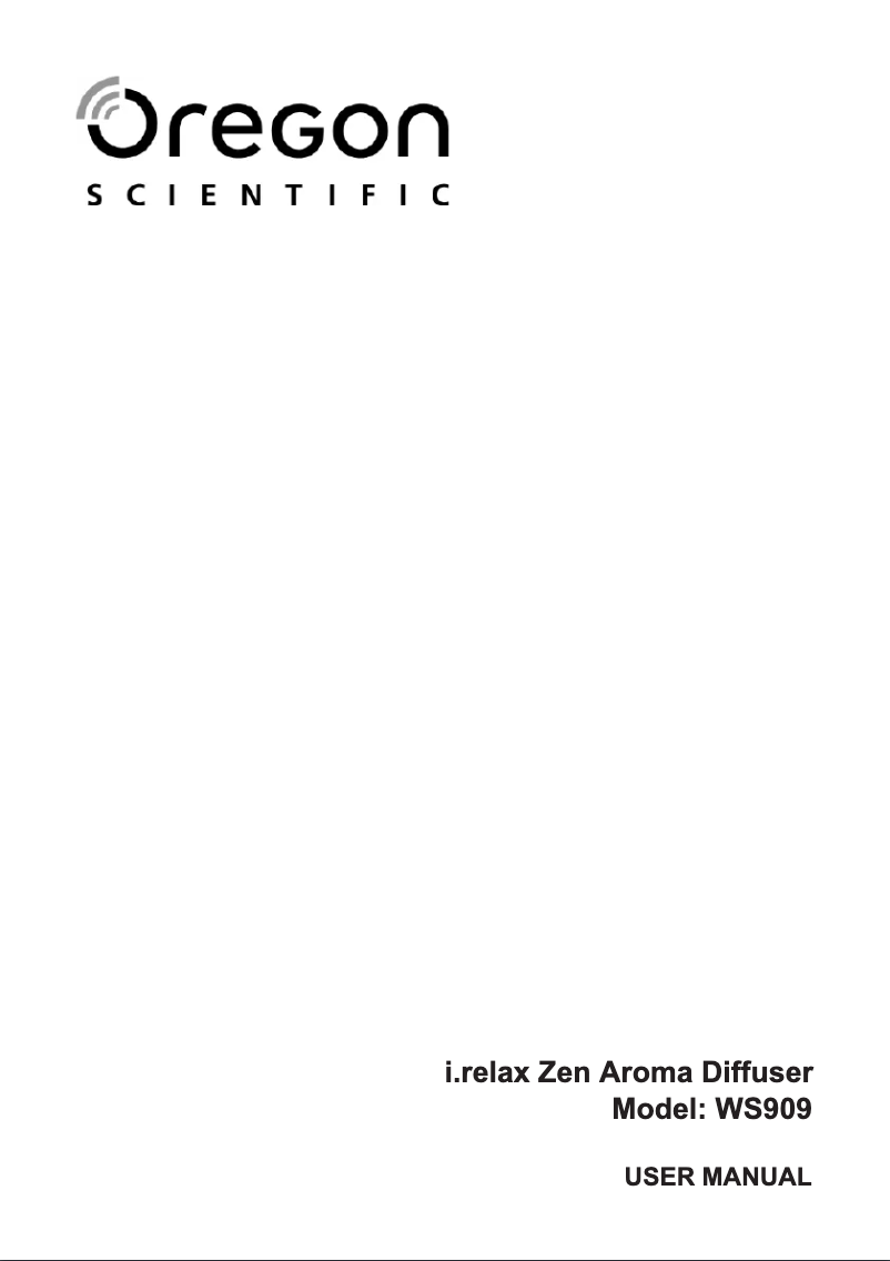 Page n°1 - Manuel utilisateur Oregon Scientific WS909