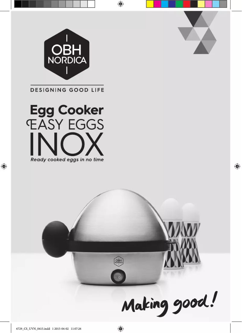 Página 1 del manual Manual de usuario OBH Nordica Easy Eggs Inox