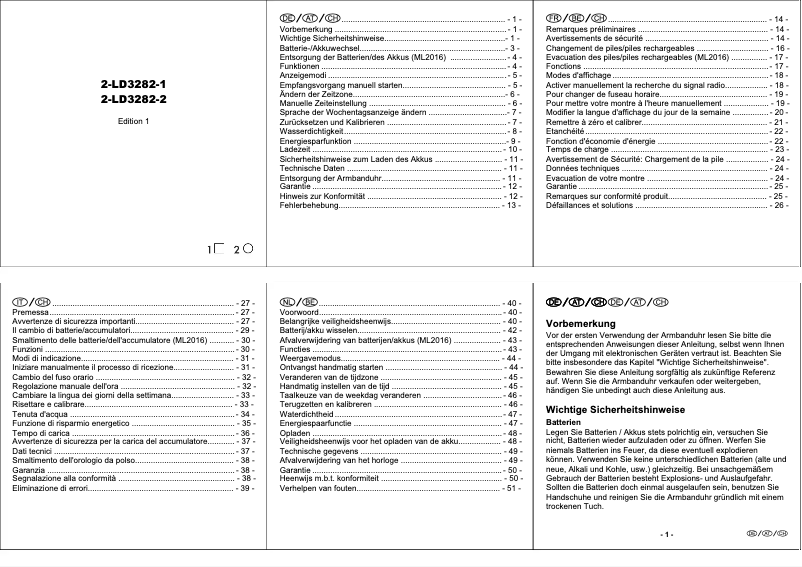 Imagen de la primera página del manual del dispositivo 2-LD3282-1