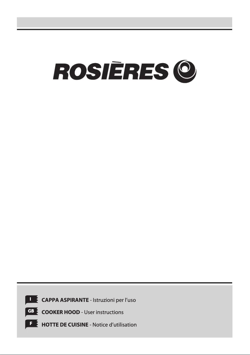 Page 1 de la notice Manuel utilisateur Rosieres RHP 97000 LIN