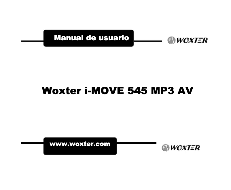 Page 1 de la notice Manuel utilisateur Woxter i-Move 545