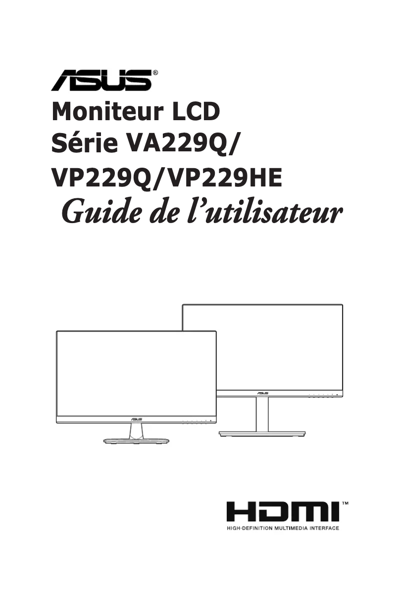 Image de la première page du manuel de l'appareil VP229HEY
