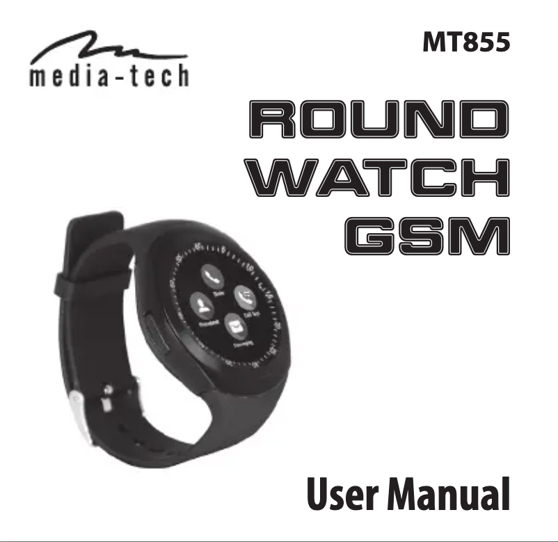 Image de la première page du manuel de l'appareil Round Watch GSM MT855