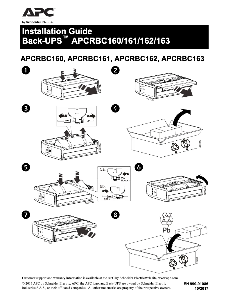Página 1 del manual Manual de usuario APC APCRBC160