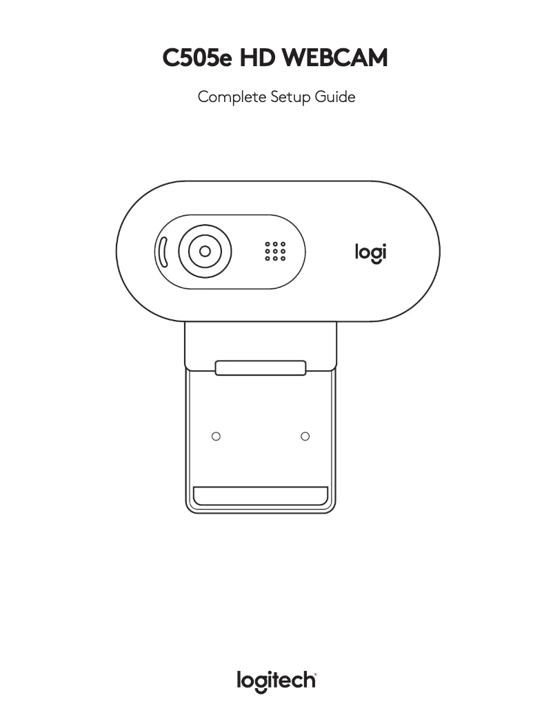 Page 1 de la notice Guide d'installation Logitech C505e