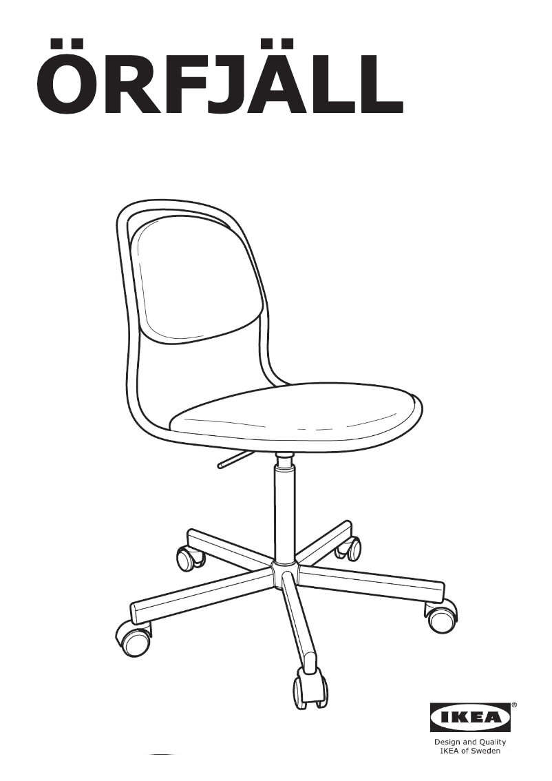 Image de la première page du manuel de l'appareil ORFJALL