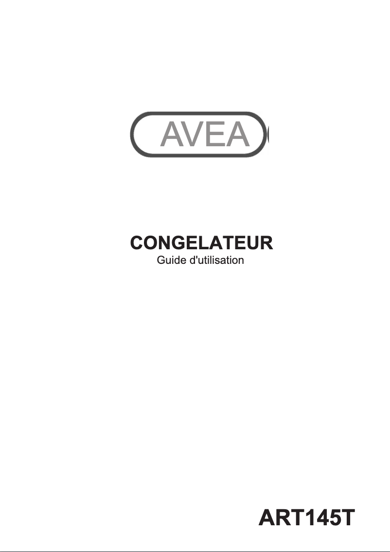 Page 1 de la notice Manuel utilisateur AVEA ART145T