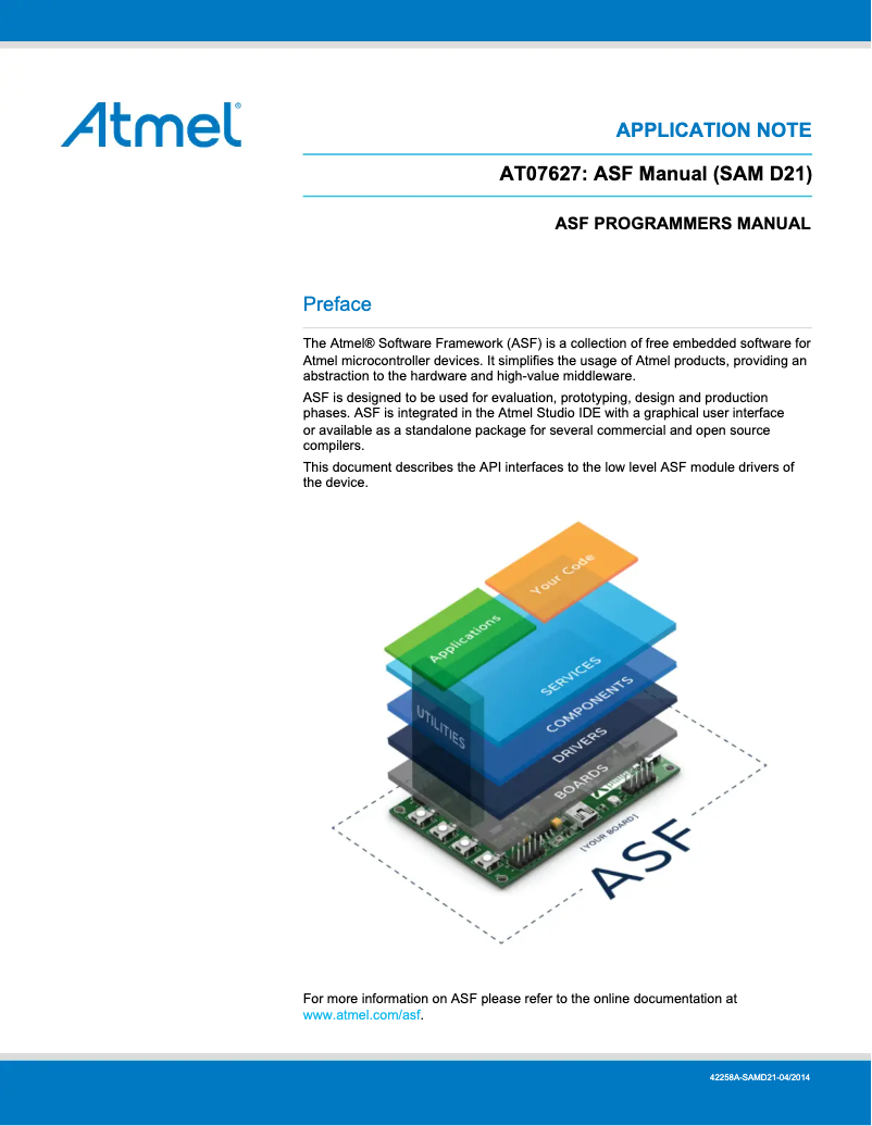 Page 1 de la notice Manuel utilisateur Microchip ATSAMD21E17L