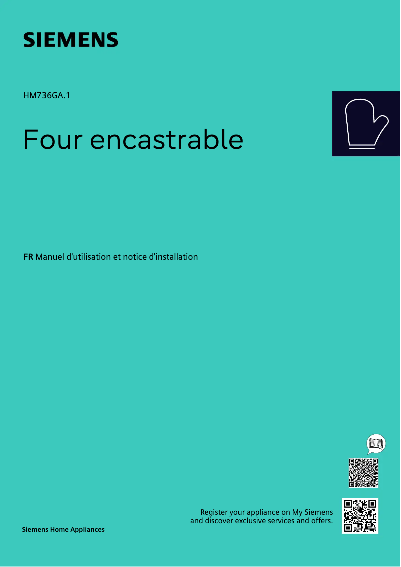 Page n°1 - Manuel utilisateur Siemens HM736GAB1