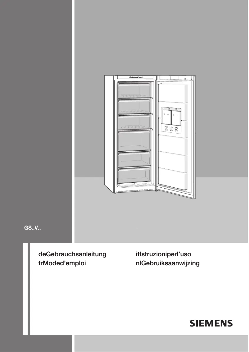 Page n°1 - Manuel utilisateur Siemens GS26VE30
