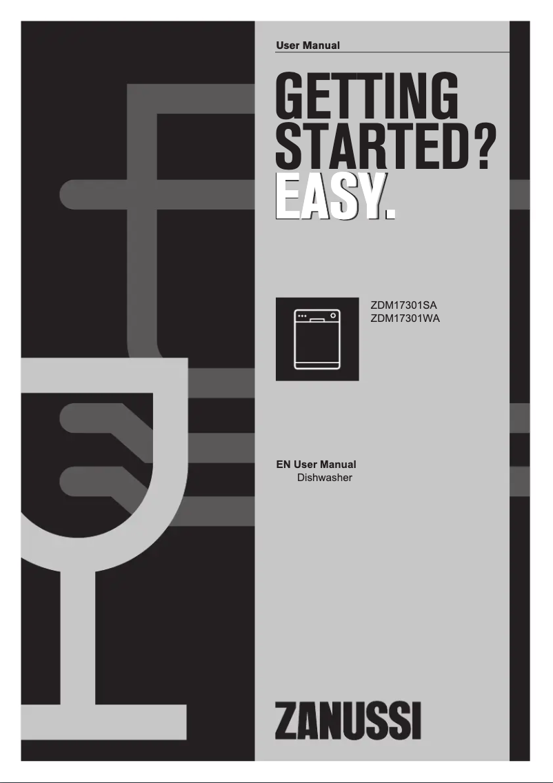 Page n°1 - Manuel utilisateur Zanussi ZDM17301WA