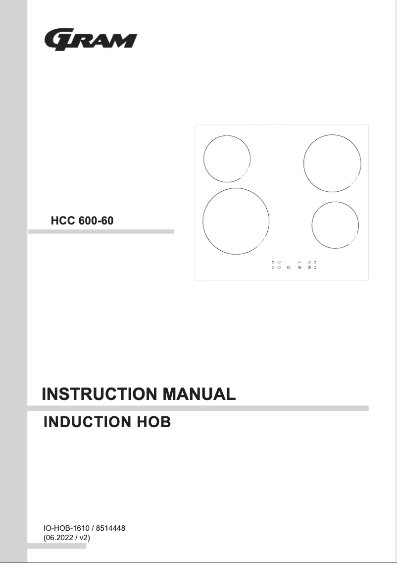 Page n°1 - Manuel utilisateur Gram HCC 600-60