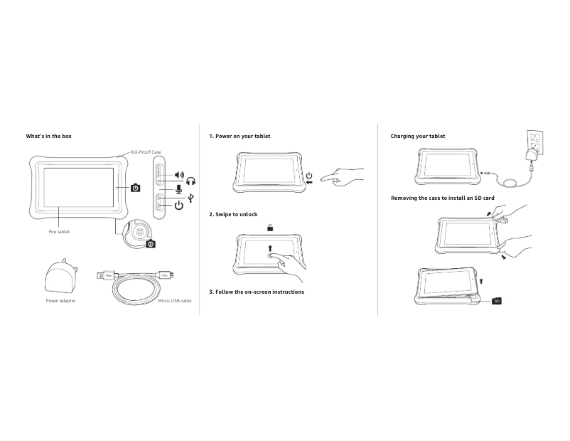 Image de la première page du manuel de l'appareil Fire 7 Kids Edition
