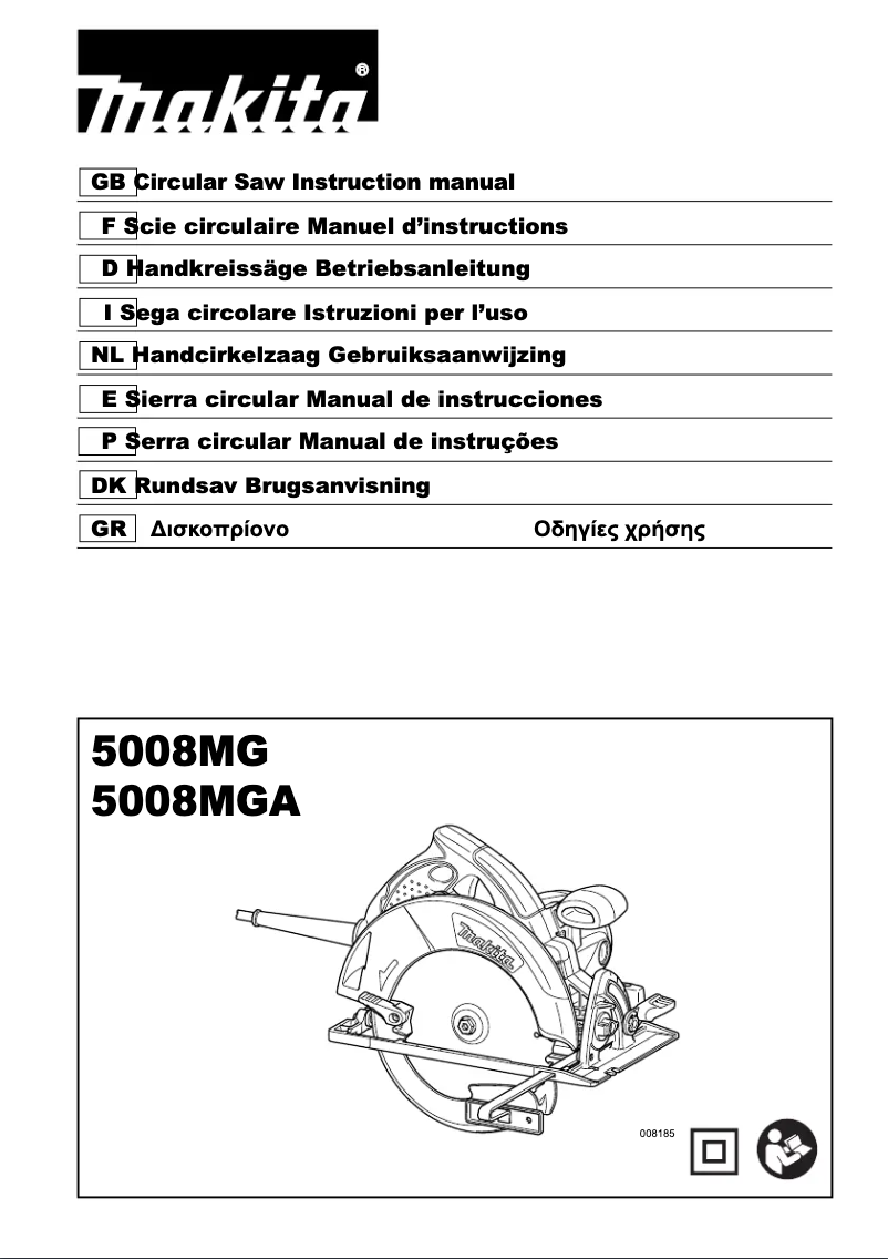 Page 1 de la notice Manuel utilisateur Makita 5008MG