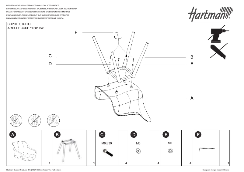 Image de la première page du manuel de l'appareil Sophie