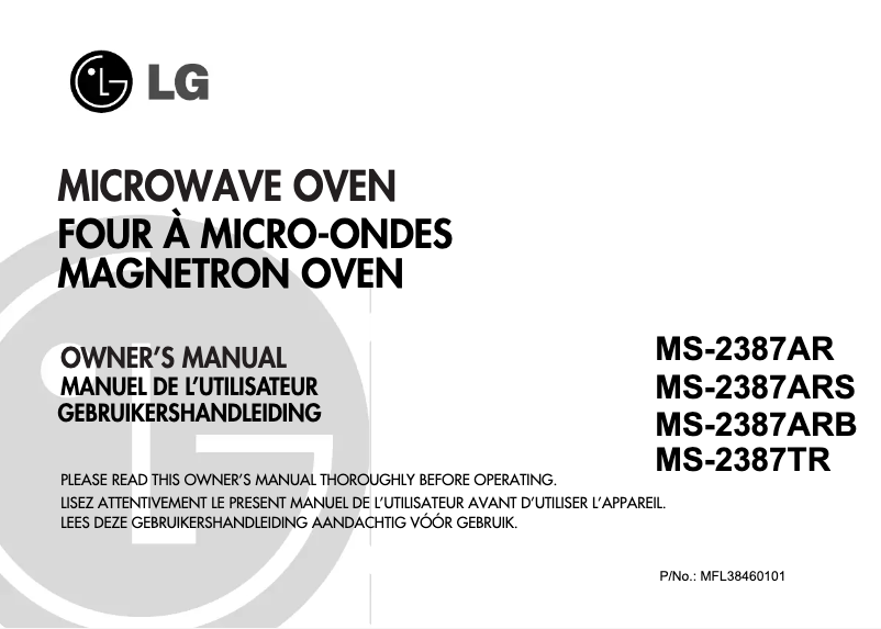 Página 1 del manual Manual de usuario LG MS2387AR