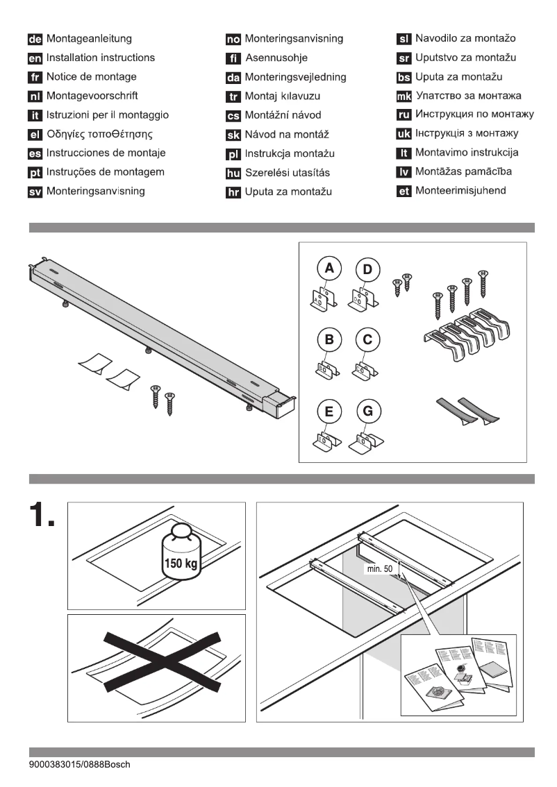 Página 1 del manual Manual de usuario Bosch HEZ394301