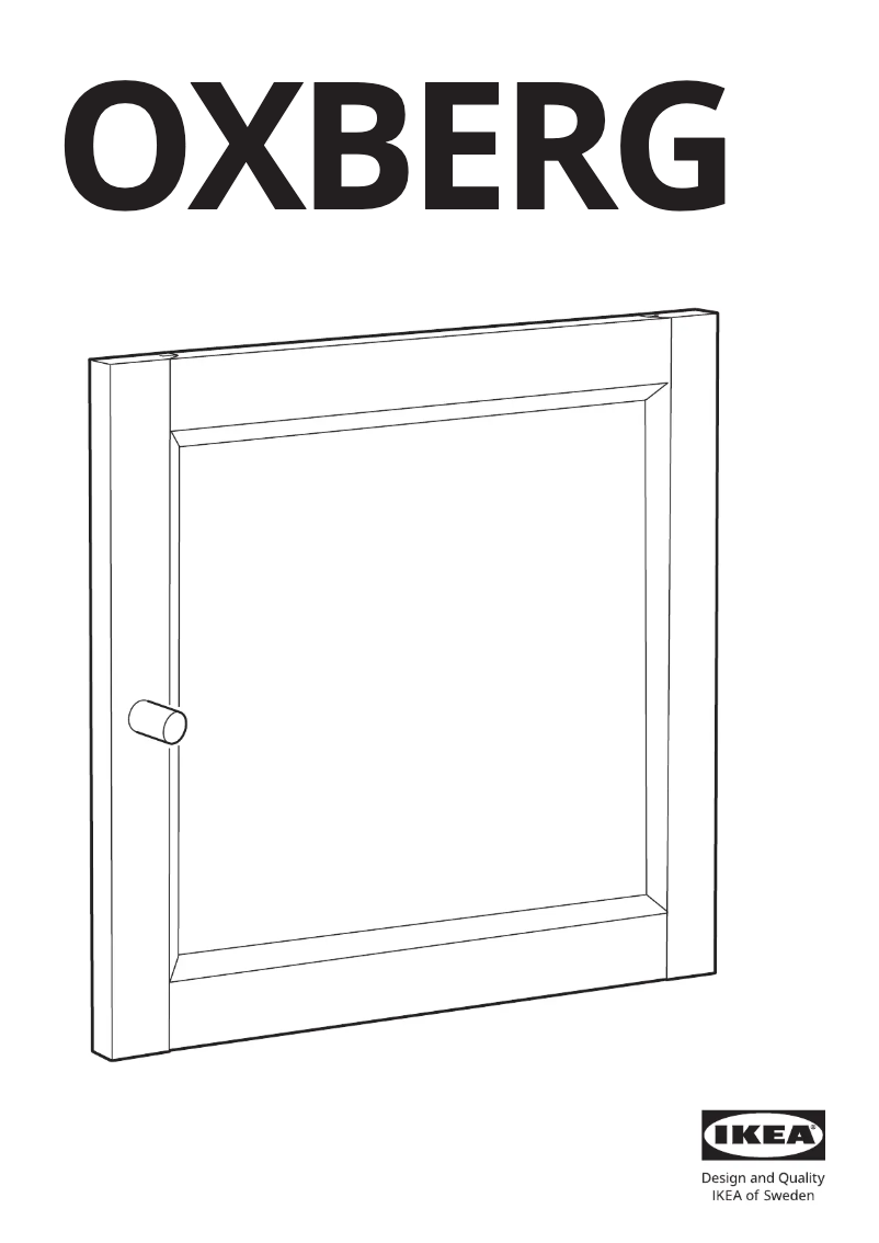 Página 1 del manual Manual de usuario Ikea OXBERG 605.087.03