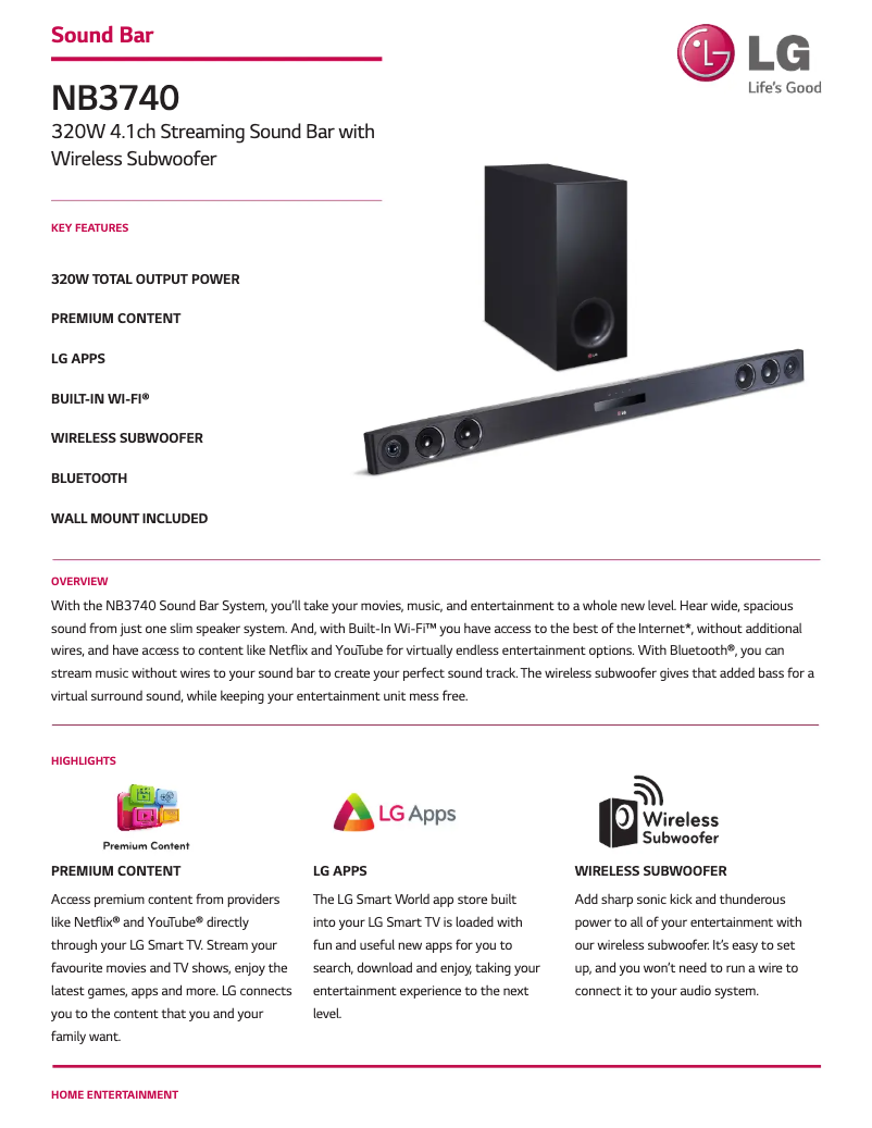 Image de la première page du manuel de l'appareil NB3740