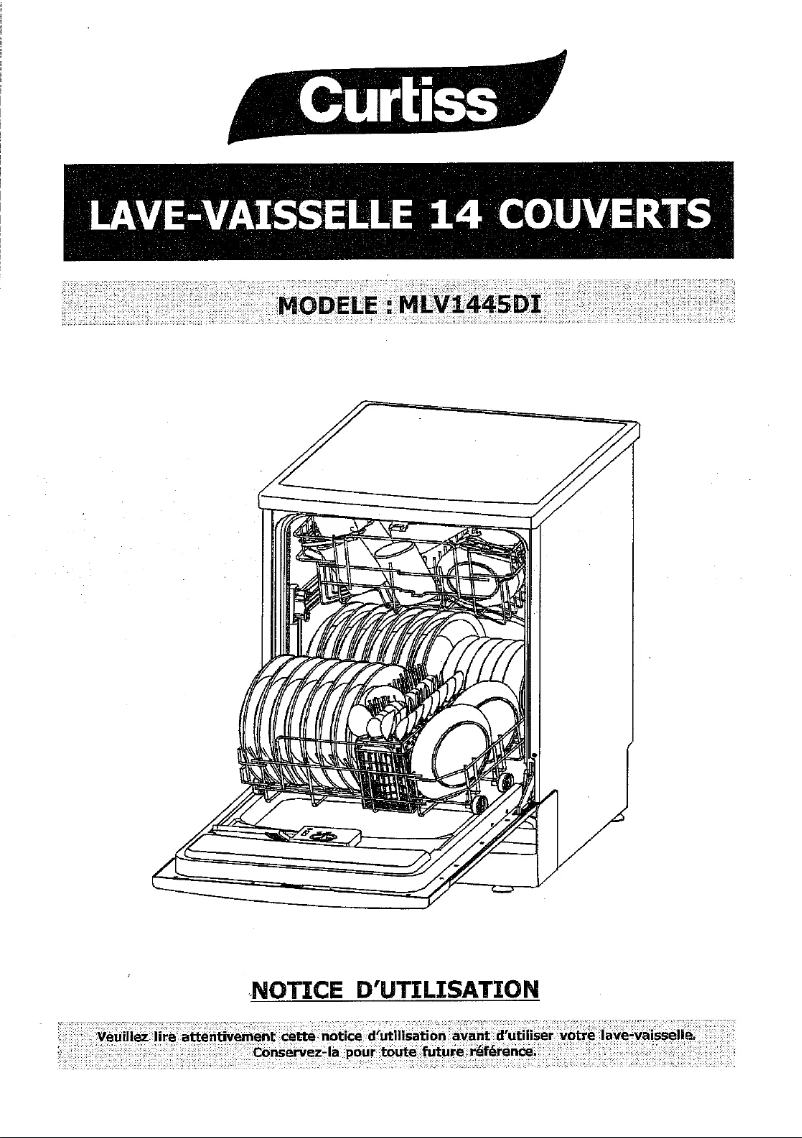 Page 1 de la notice Manuel utilisateur Curtiss MLV 1445 DI