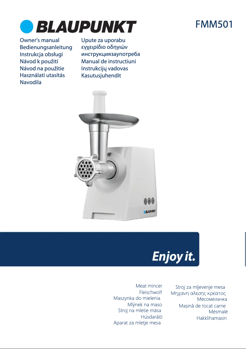 Page n°1 - Manuel utilisateur Blaupunkt FMM501