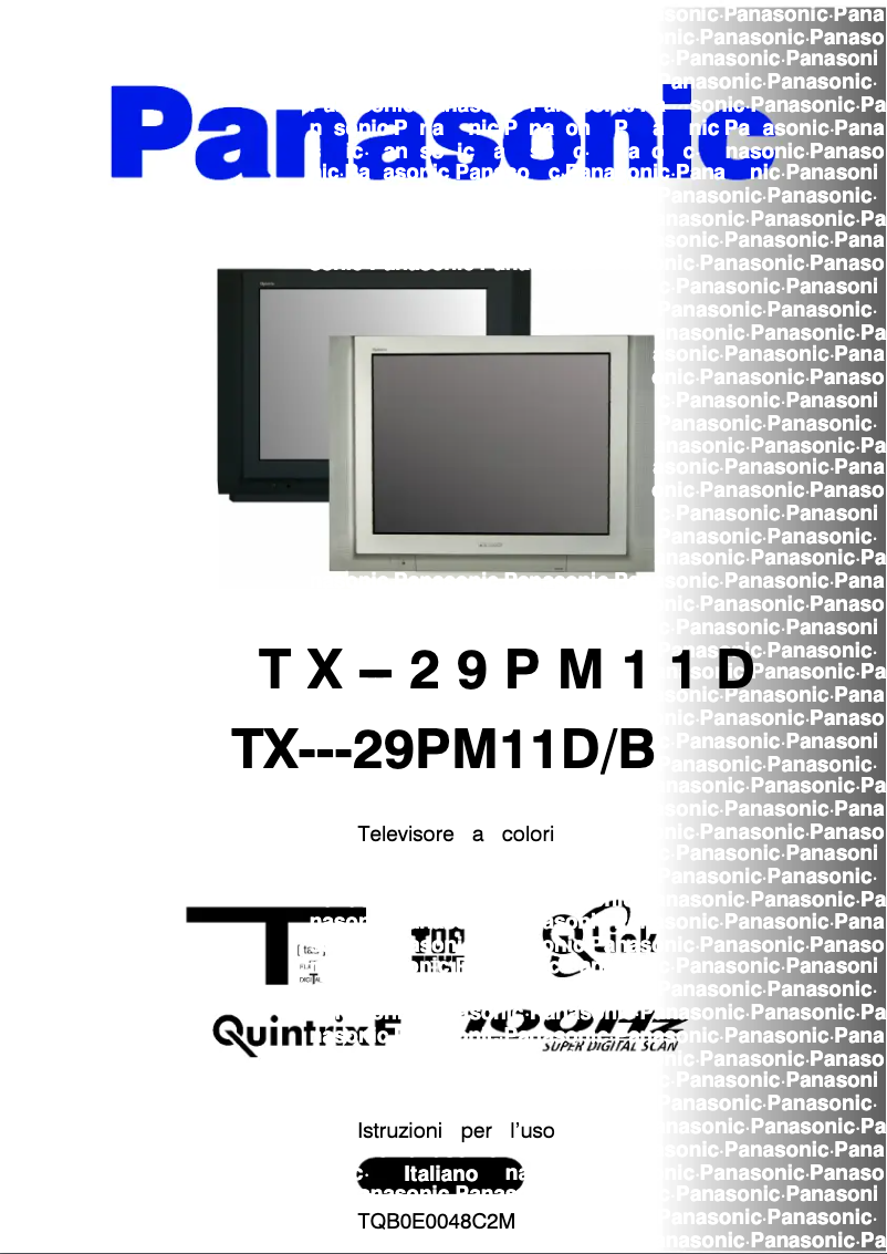 Page 1 de la notice Manuel utilisateur Panasonic TX-29PM11DB