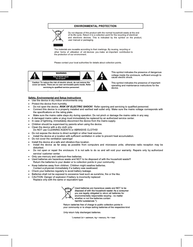 Image de la première page du manuel de l'appareil UR140