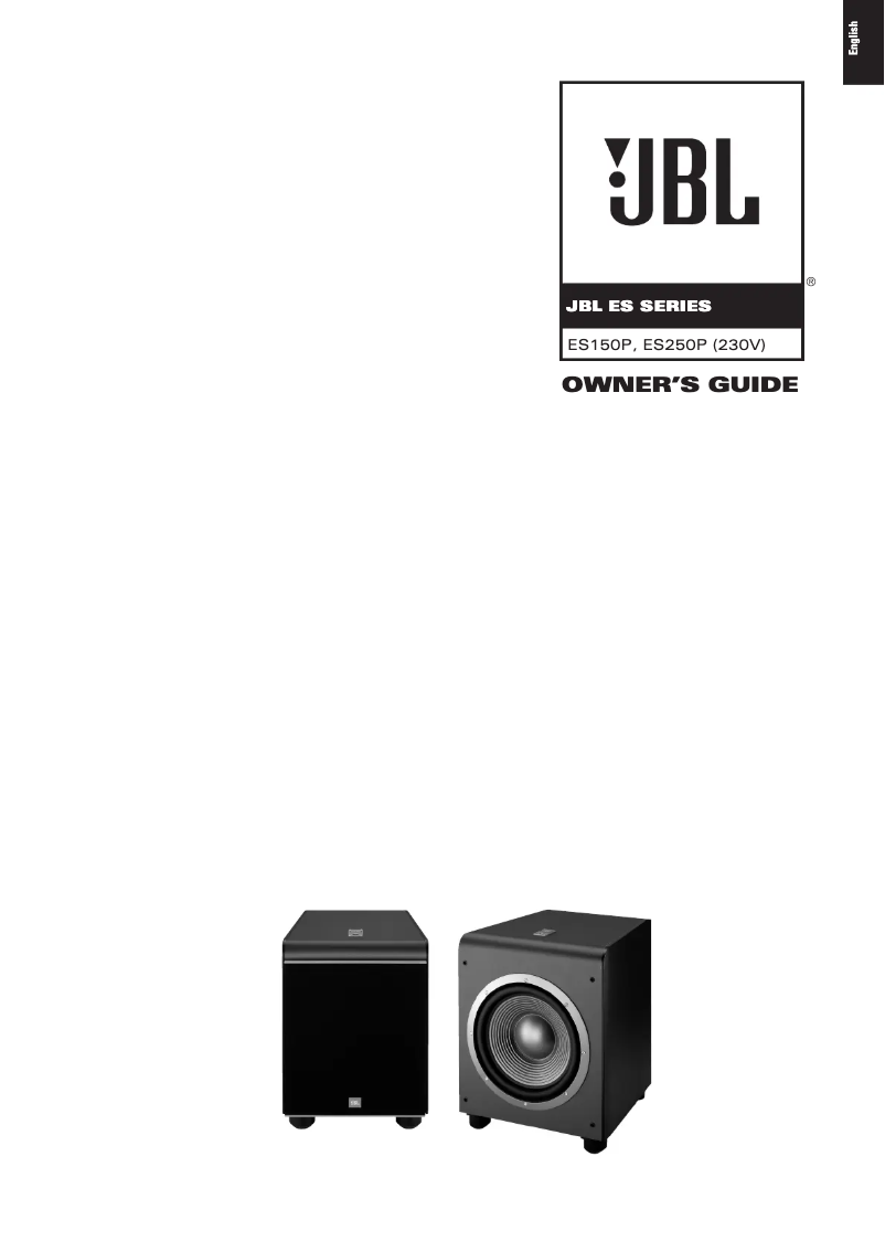 Page n°1 - Manuel utilisateur JBL ES150PBK
