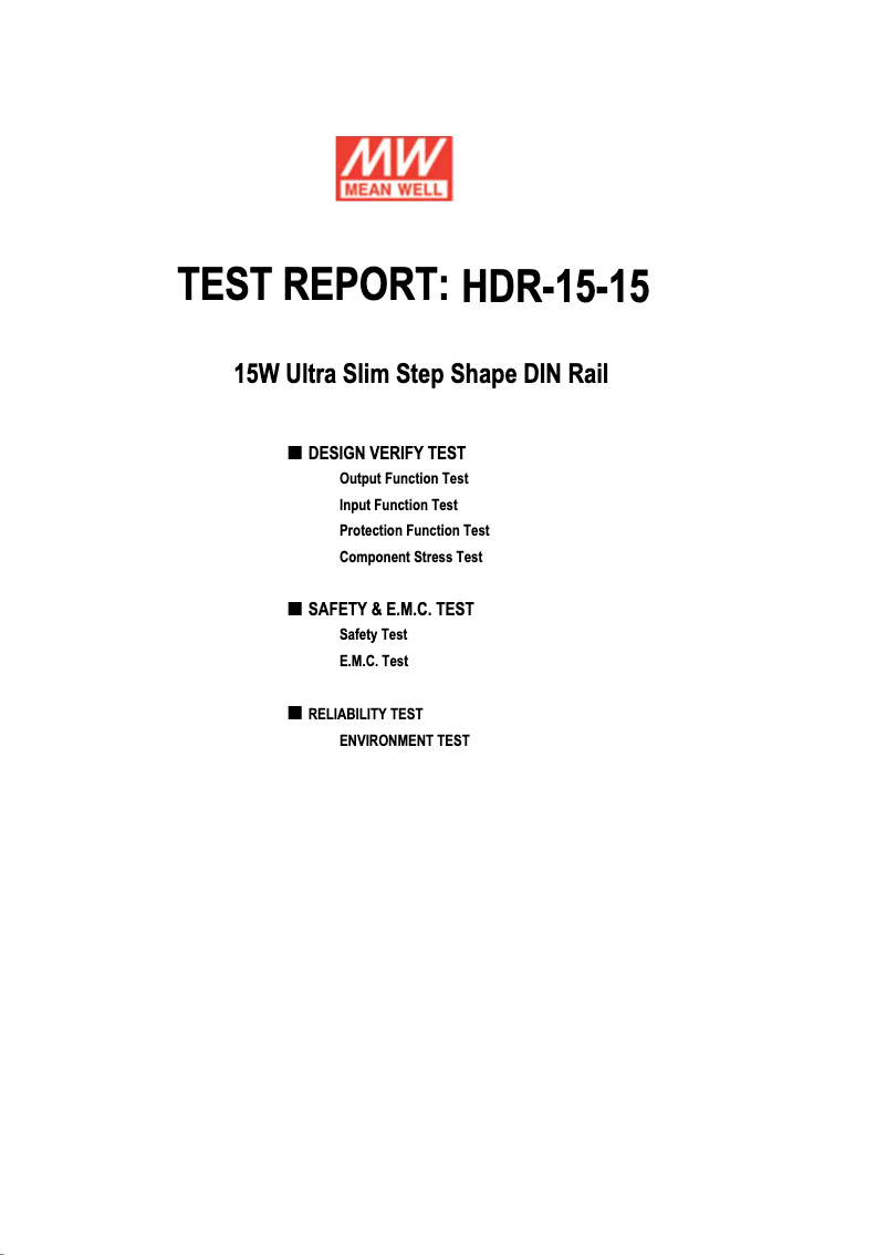 Imagen de la primera página del manual del dispositivo HDR-15-15