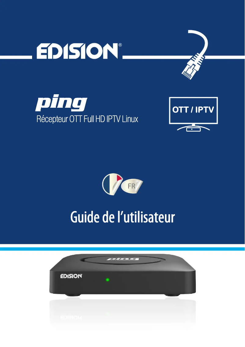 Page 1 de la notice Manuel utilisateur Edision Ping