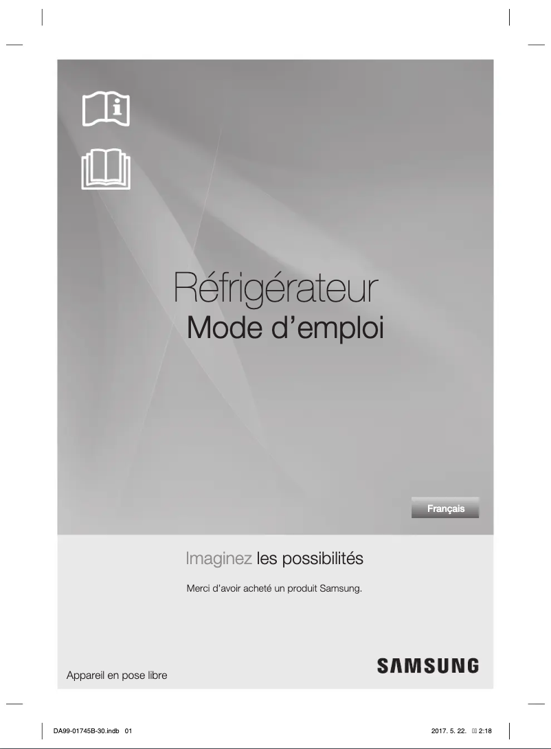 Page 1 de la notice Manuel utilisateur Samsung RSG5PUMH