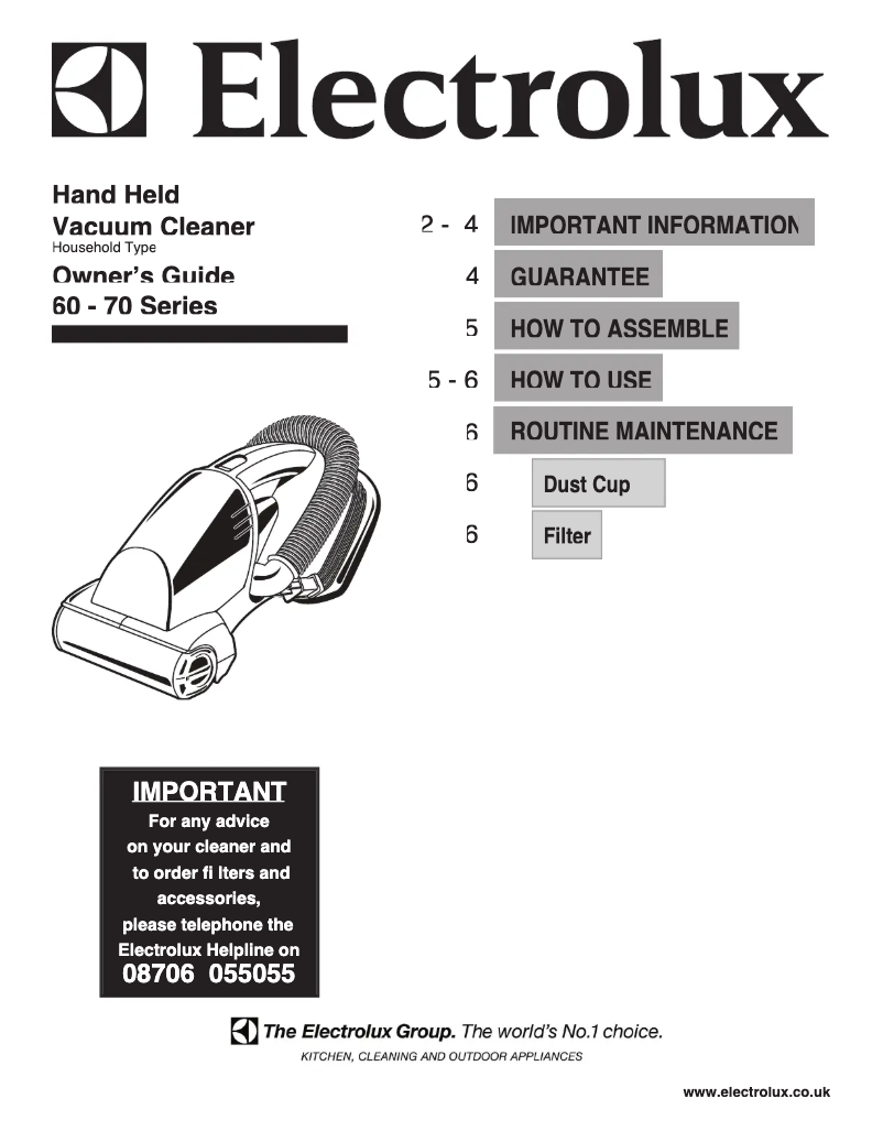 Imagen de la primera página del manual del dispositivo Z61A