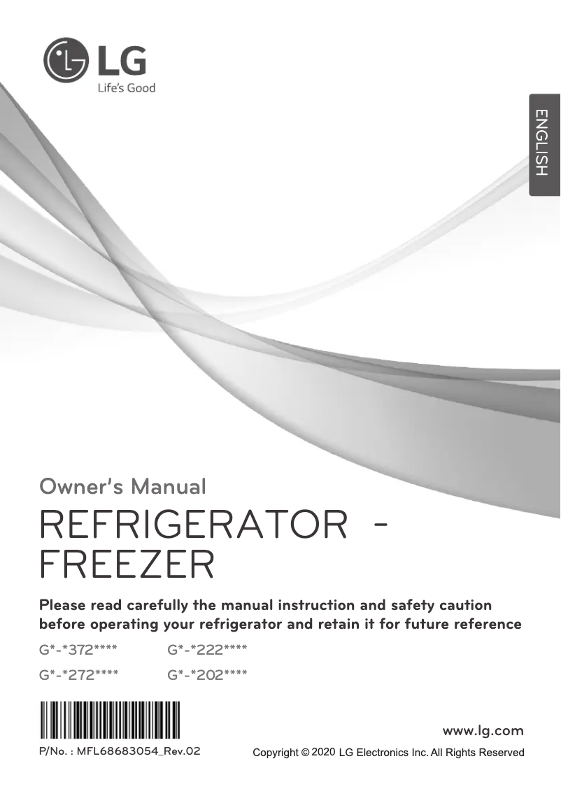 Page 1 de la notice Manuel utilisateur LG GN-C272SBCB