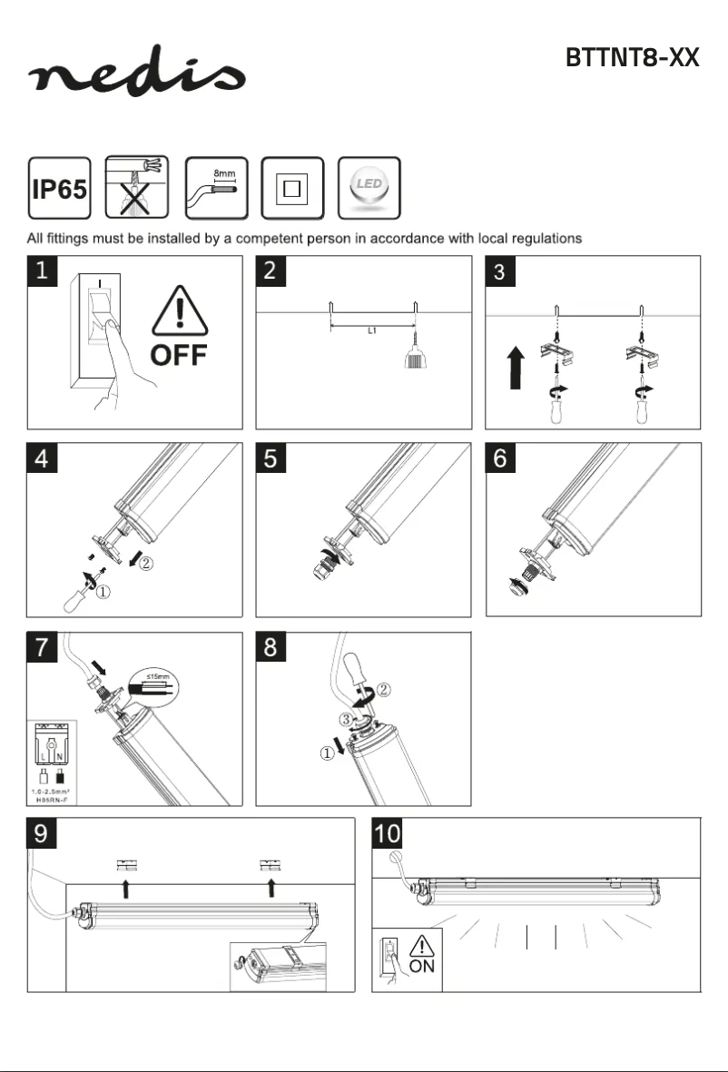 Image de la première page du manuel de l'appareil BTTNT8-55W150