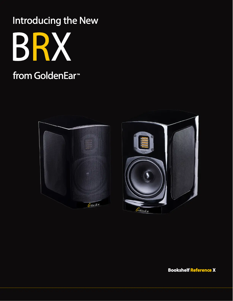 Page 1 de la notice Brochure GoldenEar BRX