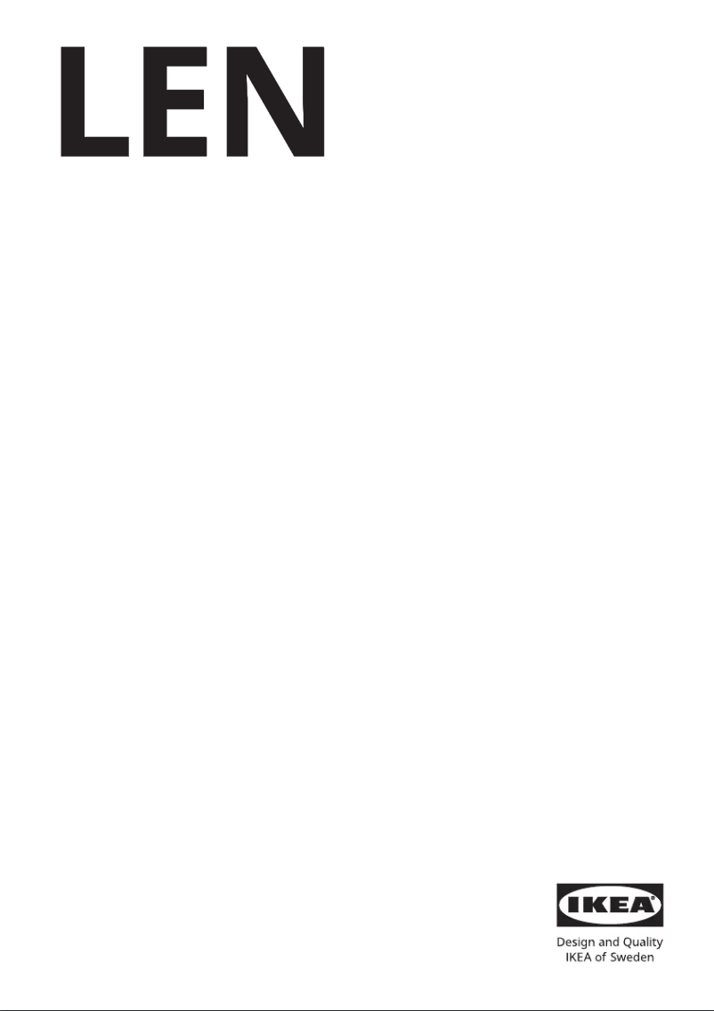 Page 1 de la notice Manuel utilisateur Ikea LEN 905.421.40