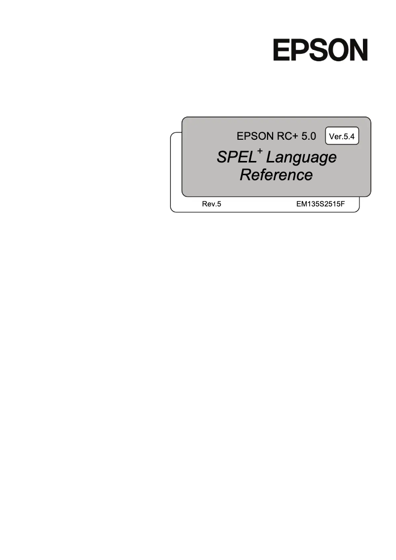 Page 1 de la notice Manuel utilisateur Epson RC180