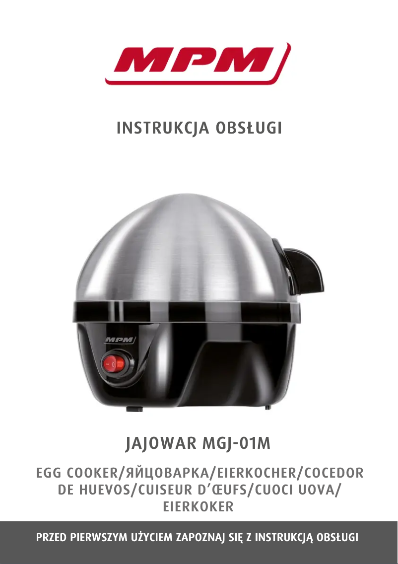 Image de la première page du manuel de l'appareil MGJ-01M